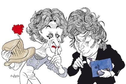 Marcel Marceau y Javier Milei