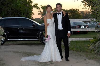 Marcela Kloosterboer y su marido, Fernando Sieling, se casaron el 7 de noviembre de 2014