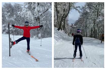 Marcela Klosterboer se mostró feliz en el Cerro Chapelco, en San Martín de los Andes: nieve y amistad en su escapada al Sur