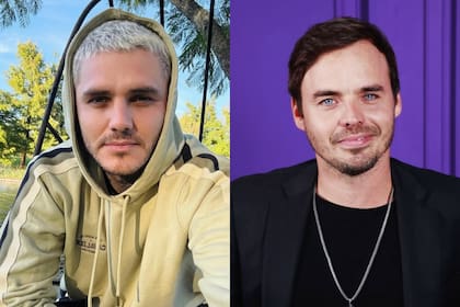 Marcela Tauro dijo en Intrusos que el rol de Mauro Icardi en la serie de Wanda Nara podría ser interpretado por Benjamín Rojas (Foto: Instagram @mauroicardi / @rojas_benja)