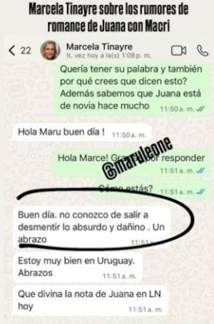 Marcela Tinayre salió a defender a su hija tras los rumores de romance con Mauricio Macri
