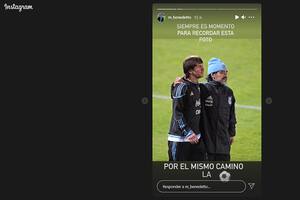 El abrazo de Maradona con Messi que Benedetto "siempre" recuerda