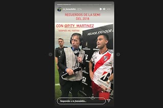 La foto retro de Benedetto en Brasil que hizo sonreír a los hinchas de River
