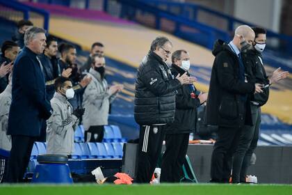 Bielsa aplaude, Ancelotti está a punto de lagrimear, en la Premier League