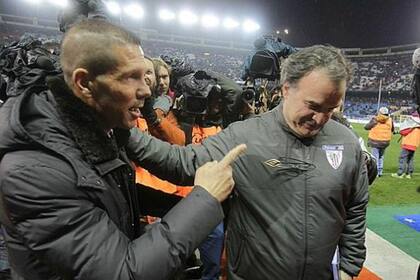 Marcelo Bielsa y Diego Simeone, dos entrenadores de excelencia
