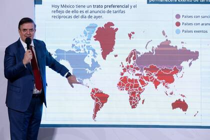 Marcelo Ebrard durante la conferencia matutina, en Ciudad de México.
Henry Romero (REUTERS)