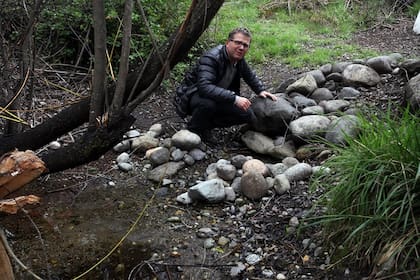 Marcelo Ferrer, en el predio de la empresa familiar