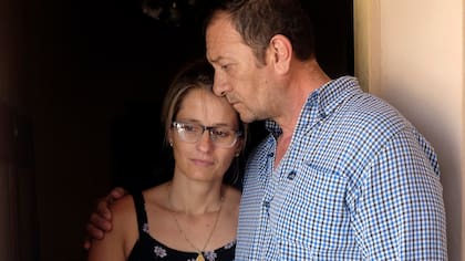 Marcelo Galarza y Yamina, padres de Nahir Galarza