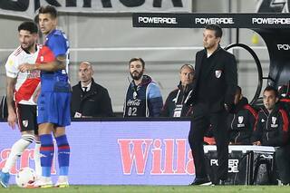 La reacción de Gallardo tras el resbalón de Díaz y la alarma que se enciende en River