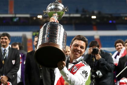 Marcelo Gallardo tras obtener la Copa Libertadores