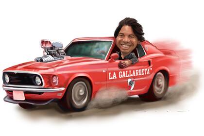 Marcelo Gallardo y su "Gallardeta"