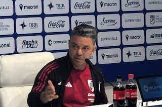 Gallardo se cruzó con un periodista, aclaró por qué no jugó Enzo Pérez y no habló de la Copa