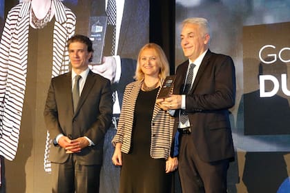 Marcelo Guelfi, de Dulcor, durante la entrega del premio Aliment.Ar