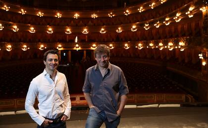 Marcelo Lombardero (director de escena) y Alejo Pérez (director de orquesta)