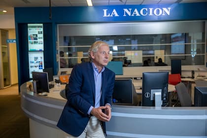 Marcelo Longobardi, durante su última visita a LA NACION