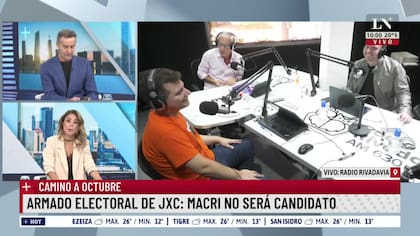 Marcelo Longobardi, en dúplex con Luis Majul, en LN+