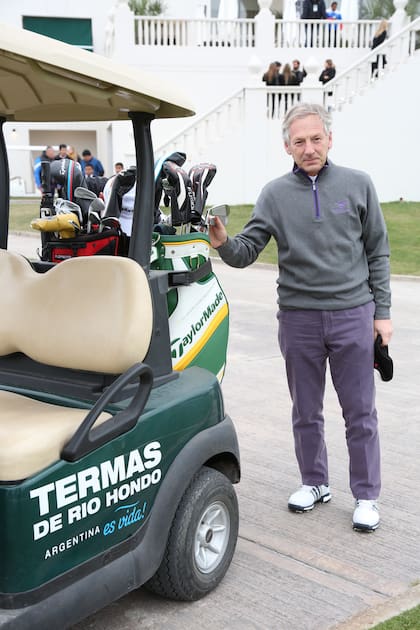 Marcelo Longobardi, fanático del golf dijo presente en la inauguración