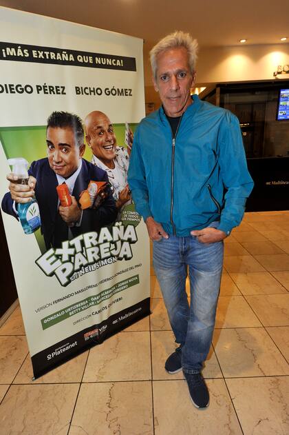 Marcelo Mazzarello fue otro de los famosos invitados. El actor presentará el próximo 24 de junio en el Teatro 25 de Mayo el espectáculo de su autoría llamado El Troesma, inspirado en Carlos Gardel