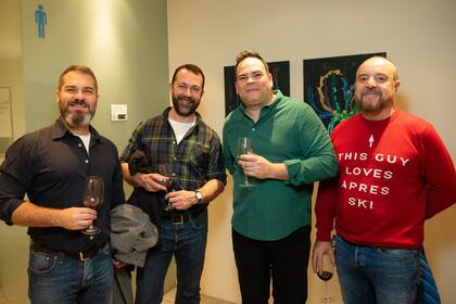 Marcelo Mendonça, Chema Perona, Andrés Paredes y Alberto Aguilera.