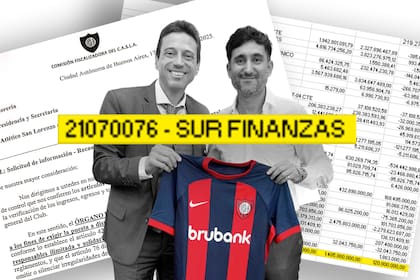 Marcelo Moretti junto al titular del Sur Finanzas