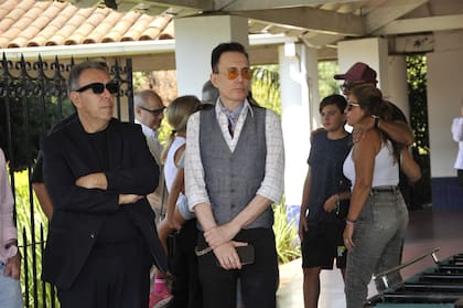 Marcelo Polino en la despedida a su amigo Antonio Gasalla en Memorial de Pilar