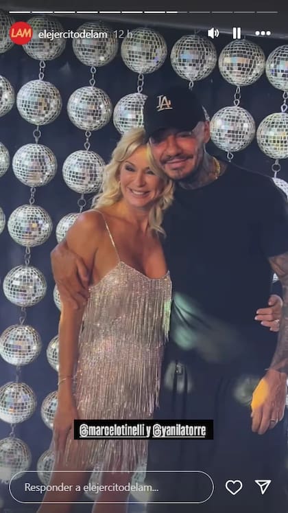 Marcelo Tinelli en el cumpleaños de Yanina Latorre