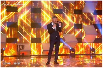 Marcelo Tinelli en el debut de Canta Conmigo Ahora