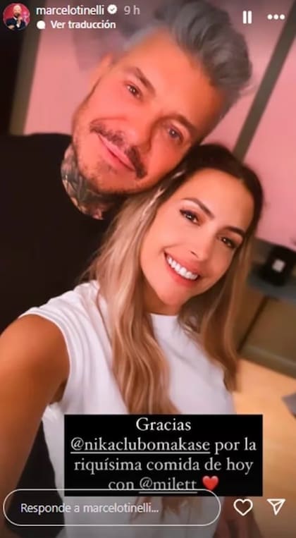 Marcelo Tinelli evidenció que su romance con la actriz continúa (Foto: Instagram @marcelotinelli)