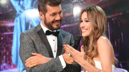 Marcelo Tinelli junto a Pampita