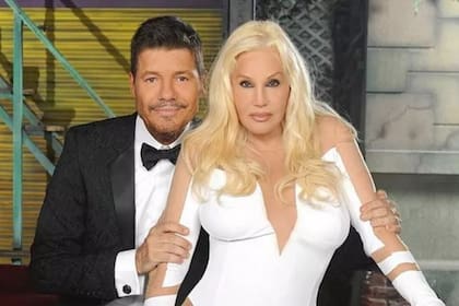 Marcelo Tinelli junto a Susana Giménez. En alguna oportunidad, las bromas en ShowMatch sobre la diva enfriaron el vínculo