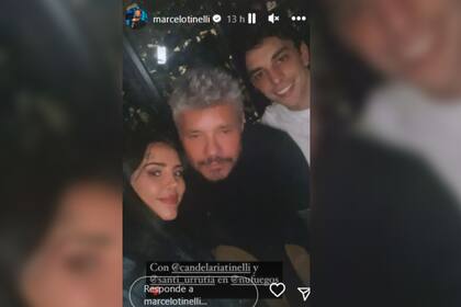 Marcelo Tinelli posó con la flamante pareja (Foto Instagram @marcelotinelli)