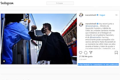Marcelo Tinelli tampoco tiene activados los comentarios en su cuenta de Instagram