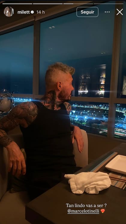Marcelo Tinelli y Milett Figueroa confirmaron su felicidad en redes sociales