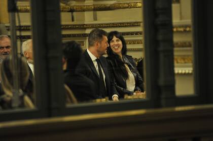 Marcelo Tinelli y Paula Robles