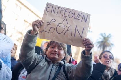 Marcha a la Casa Rosada por la aparición de Loan