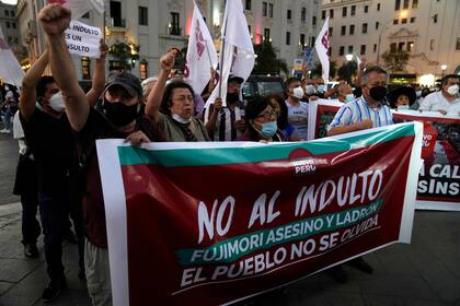 Marcha contraria al indulto en marzo de 2022 en Lima (Archivo)