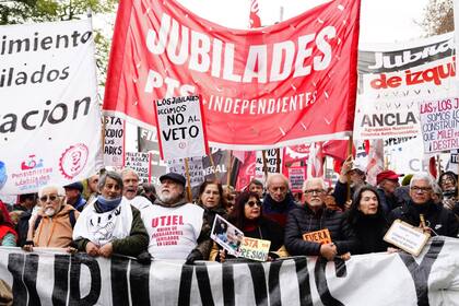 Marcha de jubilados a la Plaza de Mayo