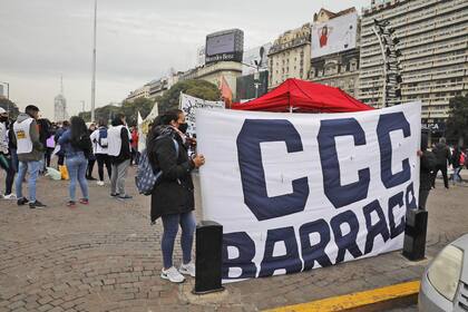 Marcha de la CCC en el Obelisco