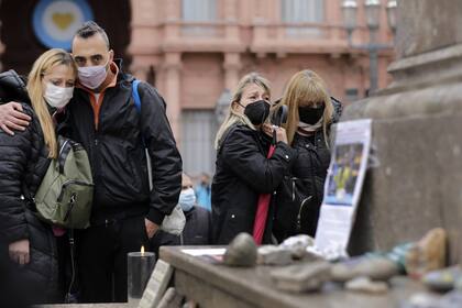 Marcha de las Piedras en Plaza de Mayo. Sábado 4 de septiembre de 2021
