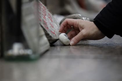 Marcha de las Piedras en Plaza de Mayo. Sábado 4 de septiembre de 2021