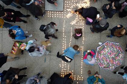 Marcha de las Piedras en Plaza de Mayo. Sábado 4 de septiembre de 2021