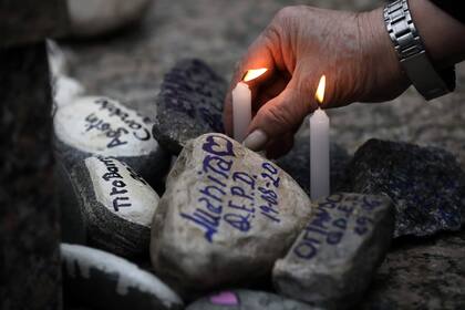 Marcha de las Piedras en Plaza de Mayo. Sábado 4 de septiembre de 2021