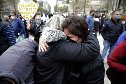 Marcha de las Piedras en Plaza de Mayo. Sábado 4 de septiembre de 2021