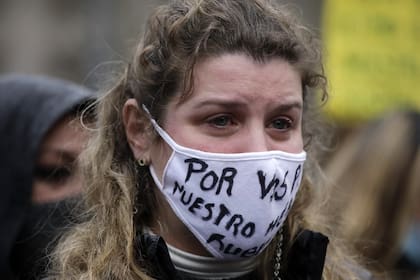 Marcha de las Piedras en Plaza de Mayo. Sábado 4 de septiembre de 2021