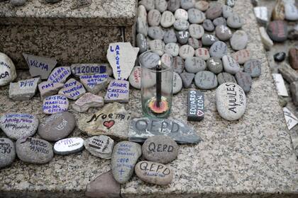 Marcha de las Piedras en Plaza de Mayo. Sábado 4 de septiembre de 2021
