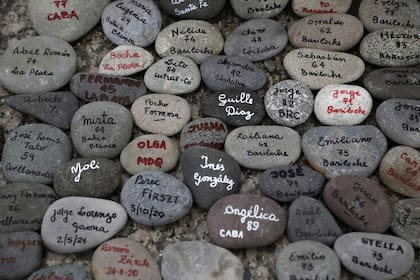 Marcha de las Piedras en Plaza de Mayo. Sábado 4 de septiembre de 2021