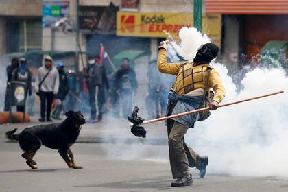 Marcha de protesta en La Paz