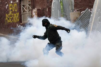 Marcha de protesta en La Paz