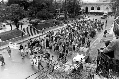 Marcha del silencio por María Soledad Morales realizada en agosto de 1992