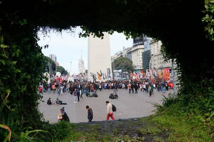 Marcha en el Obelisco